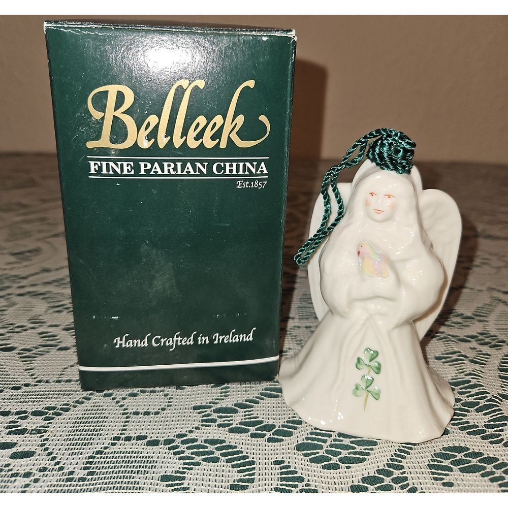 Belleek Fine Parian China "Angel Of Peace Orn" Figurine